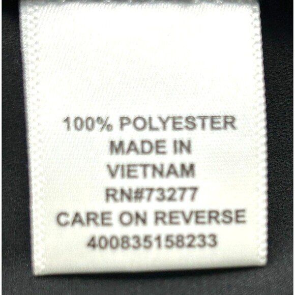 Elle Women Flared Tulip Pearl Sleeves Sz L Sheer Lightweight Flowy Blouse 1175T3 - Picture 9 of 10